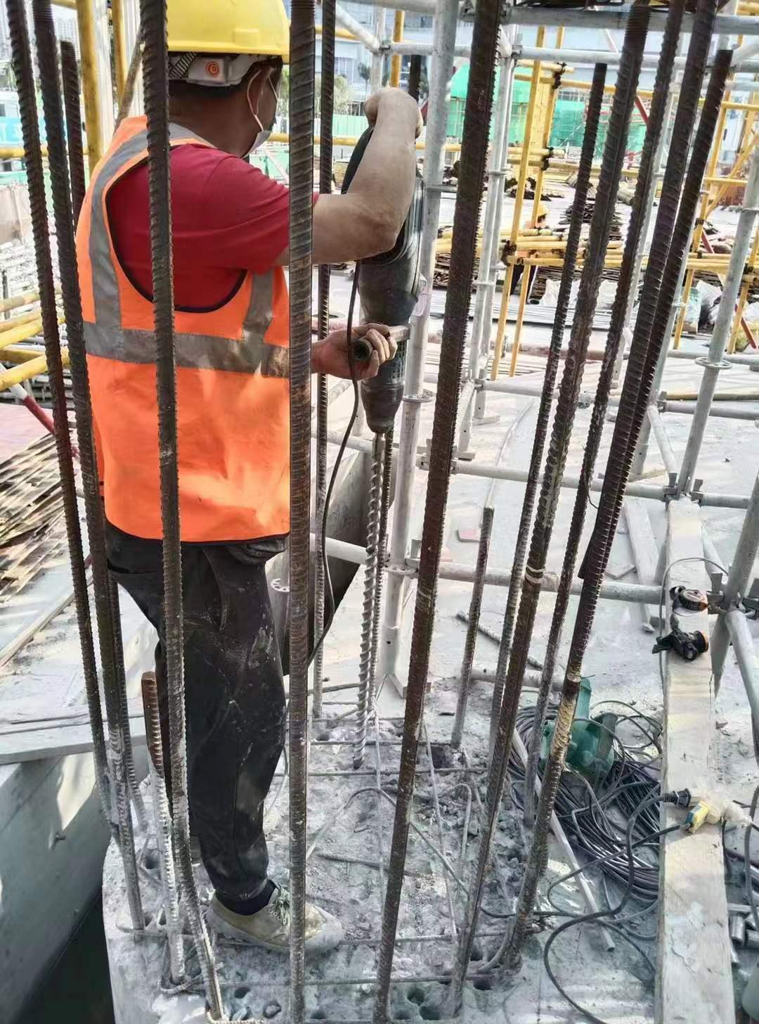 蔡甸增大截面法加固框架柱施工方案